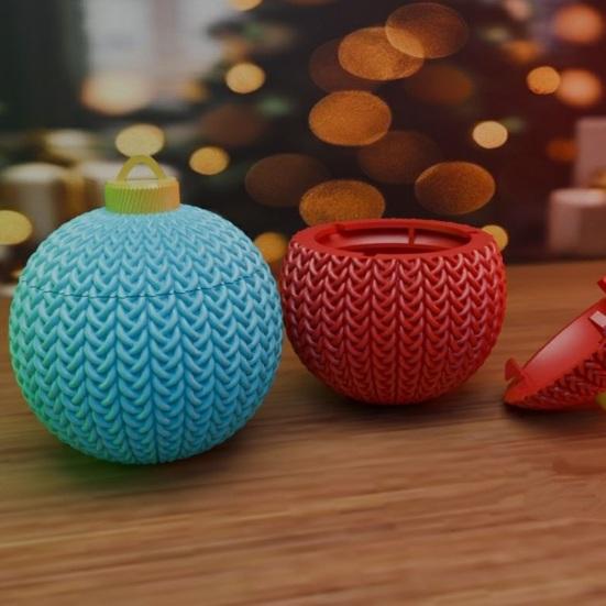 Yousheng Christmas Tree Ball Decoration Imitation Crochet Festive Tree Ornaments Indoor Outdoor Holiday Decor