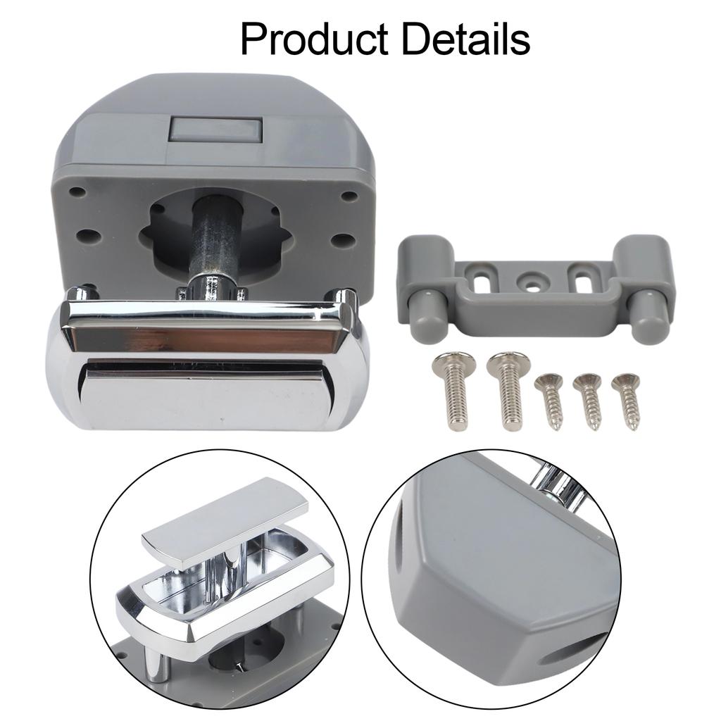 Button Lock Furniture Yacht RV Wall Cabinet Handle-free Button Lock Door Lock For Swift Caravan Motorhome Replacement