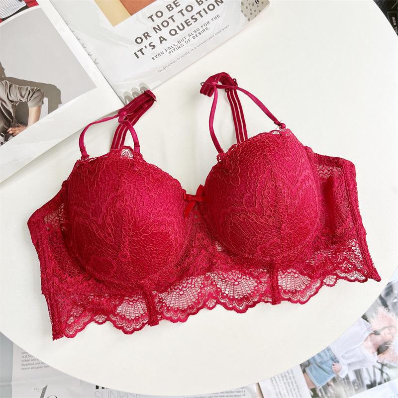 

Чистое Желание: Комплект кружевного регулируемого бюстгальтера большого размера 200 фунтов со съемными бретелями 40/90E кларет