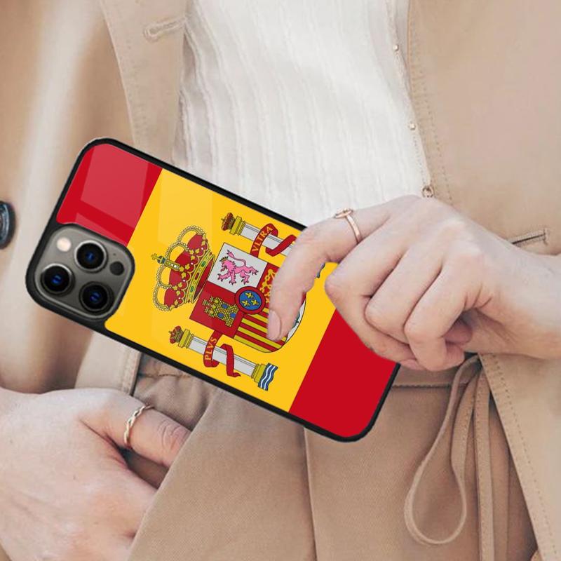 

Spain Flag Magnetic Phone Case For APPLE iPhone 17 Air 16 14 13 12 Pro Max 15 Plus Wireless Charge With MagSafe Cover iPhone 14