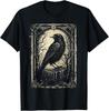 Krähe Tarotkarte Halloween Benutzerdefinierte Grafik-T-Shirts für Herren Damen T-Shirt Unisex T-Shirt