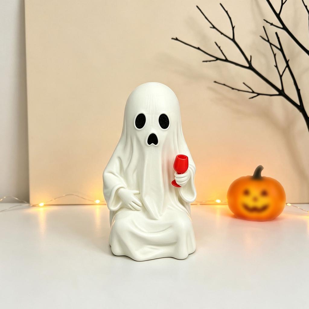 Halloween Tabletop Decor - 3D Printed Desk Ornament for Home Mantel or Shelf Display