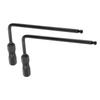 2PCS 5mm Truss Rod Wrench Neck Adjustment Hex Wrenches for Acoustic Electric Guitar Bass Black