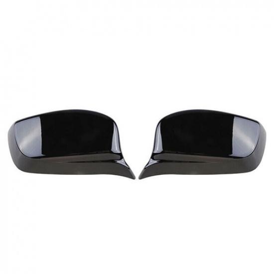 Pair M Sport Side Mirror Cover Caps Gloss Black For BMW E60 E61 2003-2008 BA