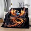 3D Phoenix Printed Blanket Flannel Warm Blankets Soft and Comfortable Blanket Bed Linings Cubre Cama Birthday Gift