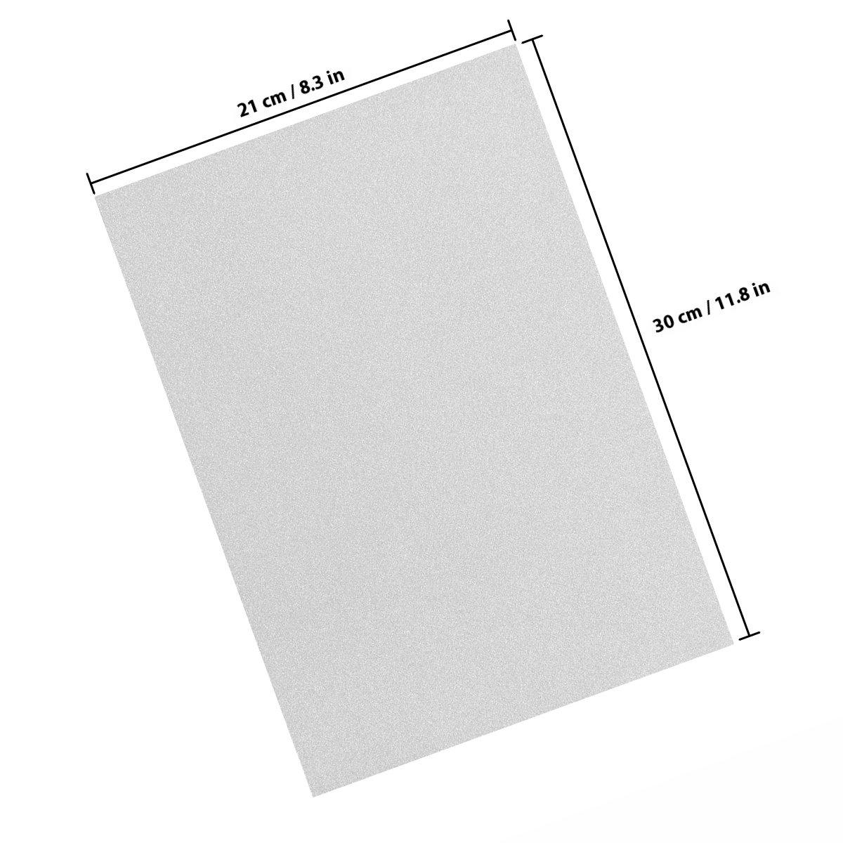 

10Pcs High Quality Glitter Paper Colored Cardstock for DIY Craft Cards Scrapbooking Holiday Decor Glitter Paper белый