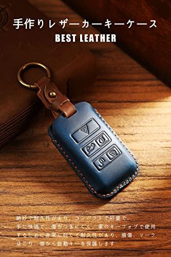 SANRILY Key Case, Key Holder, Key Cover, Key Protection for Land Rover, Range Rover Evoque, Range Rover Sport, Range Rover Discovery, Evoque, Jaguar,