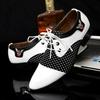 2024 Men's British-Korean Crocodile Pattern Formal Leather Shoes - Pointed Toe, Large Size