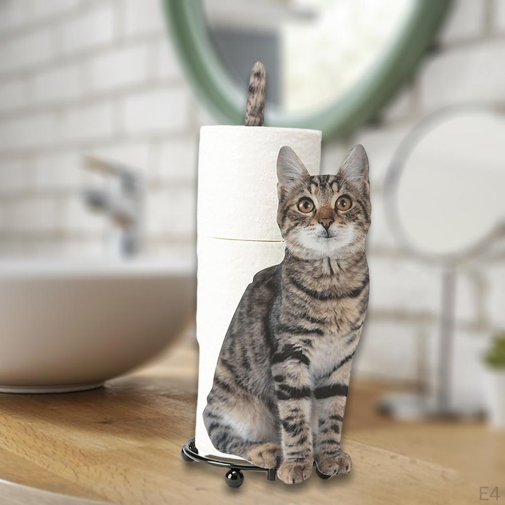 Paper Holder, Toilet Roll Cat Towel Holder for Bathroom, Kitchen