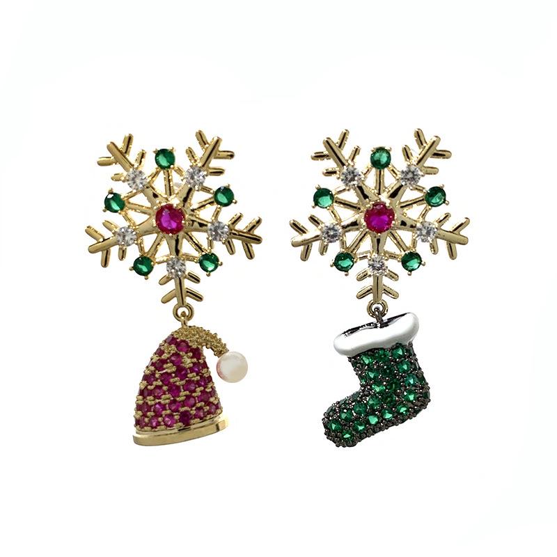 

Festive Zircon Earrings: Colorful High-Fashion Holiday Accessory