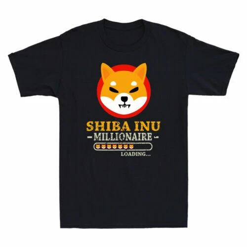 Shiba Inu Millionaire Loading Funny Shiba Inu Cryptocurrency Meme Men s T-Shirt XL