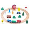 36-Piece Wooden Magnetic Train Track Set - Educational Interlocking Toy