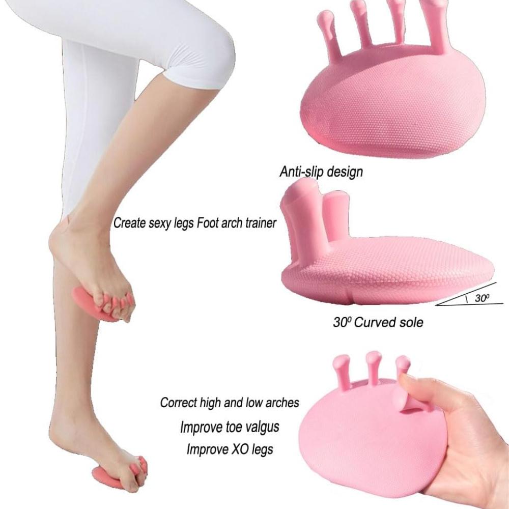 Foot Arch Trainer for Plantar Fasciitis, Flat Feet Support Exerciser Slipper, Toe Spreaders, Calf Muscle Beautifying Trainer