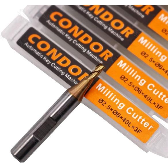 Milling Cutter And Probe Fit For Condor XC002 XP005-Dolphin XC009 Automatic Key Cutting Machines 1.0mm 1.5mm 2.0mm 2.5mm Milling Cutter Tool