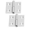 2 Pcs Door Hinge Folding Flip Furniture Hinges Thickened Aluminum High Hardness Door Hardware with Resin Bushing