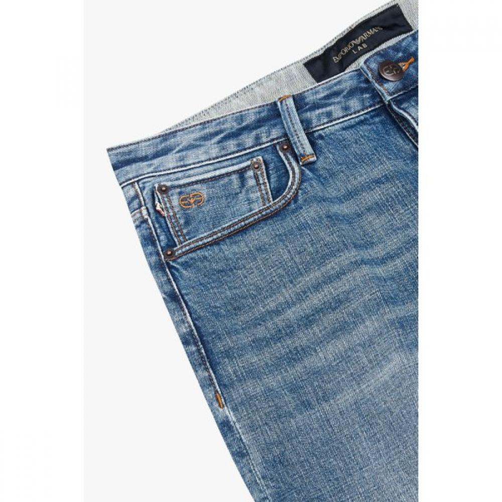Emporio Armani Men S Denim pantS With Logo Detail waShing  A515106007 