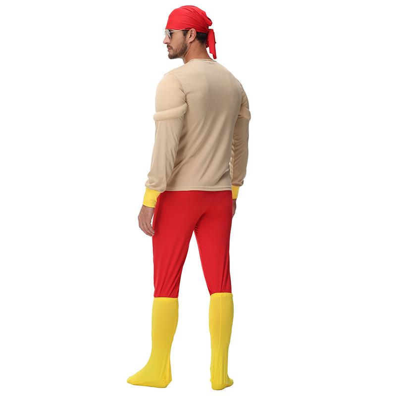 Cosplay muscle men dress up fake pecs abs funny handsome little boy muscle top set party funny cos clothes