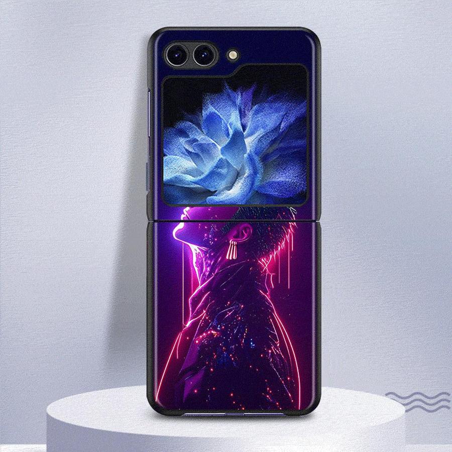 Back Phone Cover Funda Case for Samsung Galaxy Flip4 Flip3 Flip6 Z Flip 7 6 5 4 3 Flip7 FE Flip5 One Piece Cool Zoro