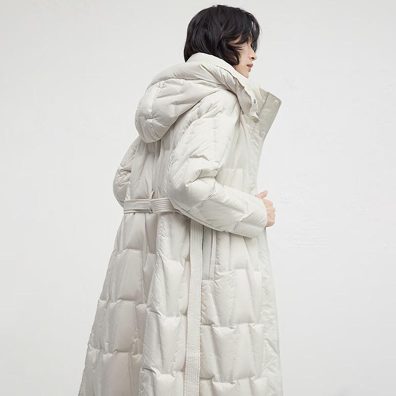 Bo Women's Mid-Length Hooded Down Jacket BDR4RD4117