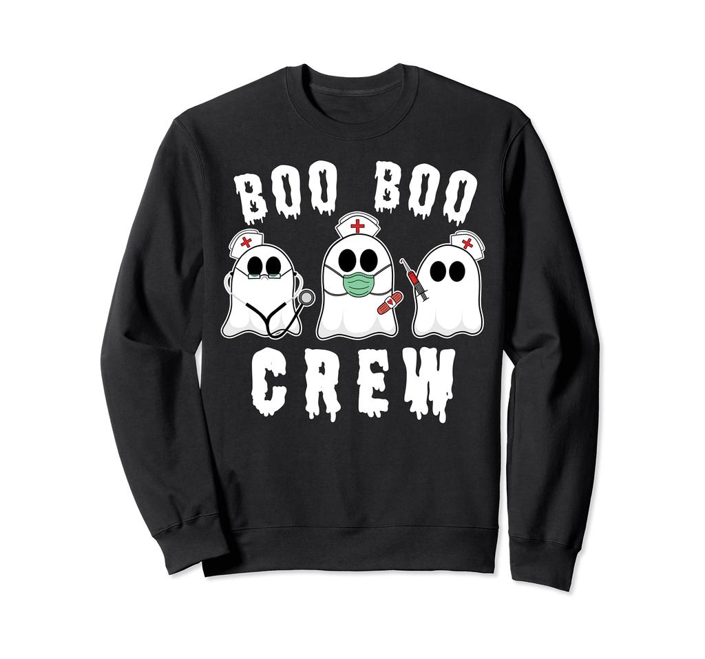 Boo Boo Crew Funny Nurse Halloween Ghost Costume Gift Sweatshirt