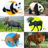 Safari Animal Toy 12 Realistic Jumbo Wild Jungle Animal Large African Zoo Animal Figure Set with and Plastic Animal Learning Toys for Boys and Girls