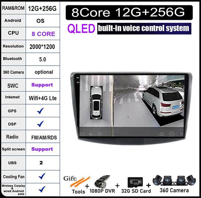 

Для Volkswagen VW Passat B6 B7 CC 2007-2016 Android 14 Автомобильное радио Carplay Авторадио Плеер Стерео Видео Мультимедиа GPS Навигация