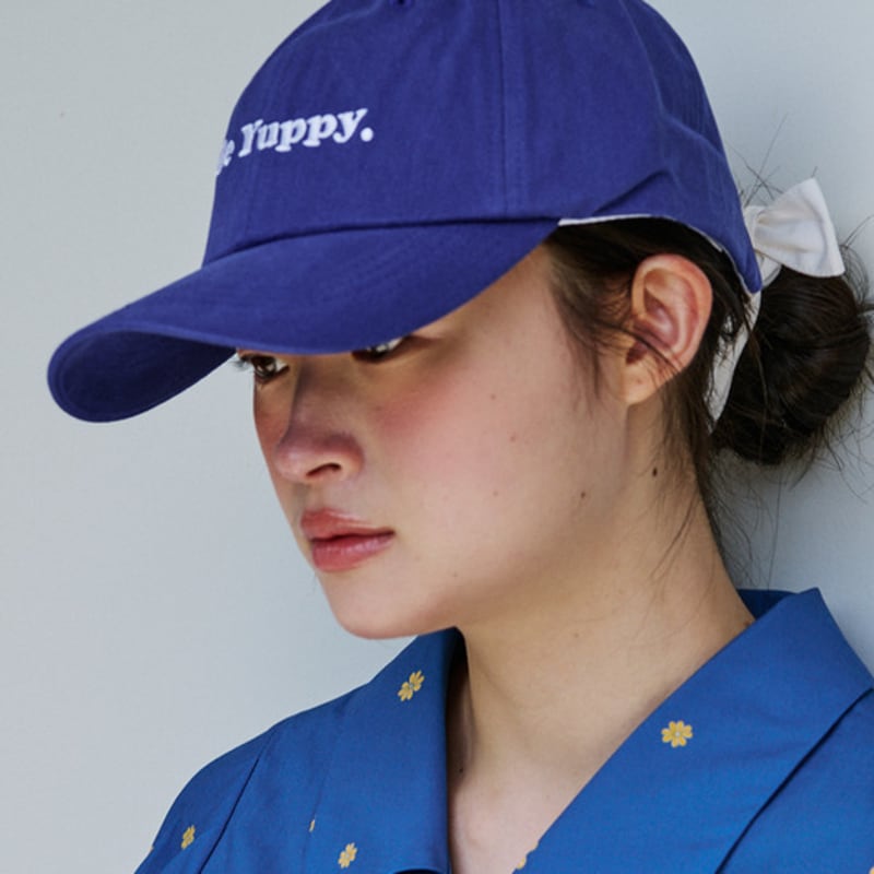 YUPPE Y RIBBON BALL CAP_BLUE