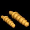 Extra Large Gold Silicone Threaded Vibrator Anal Plug Anal Diverter Dildo Sex Toy Realistic Penis Big Dick