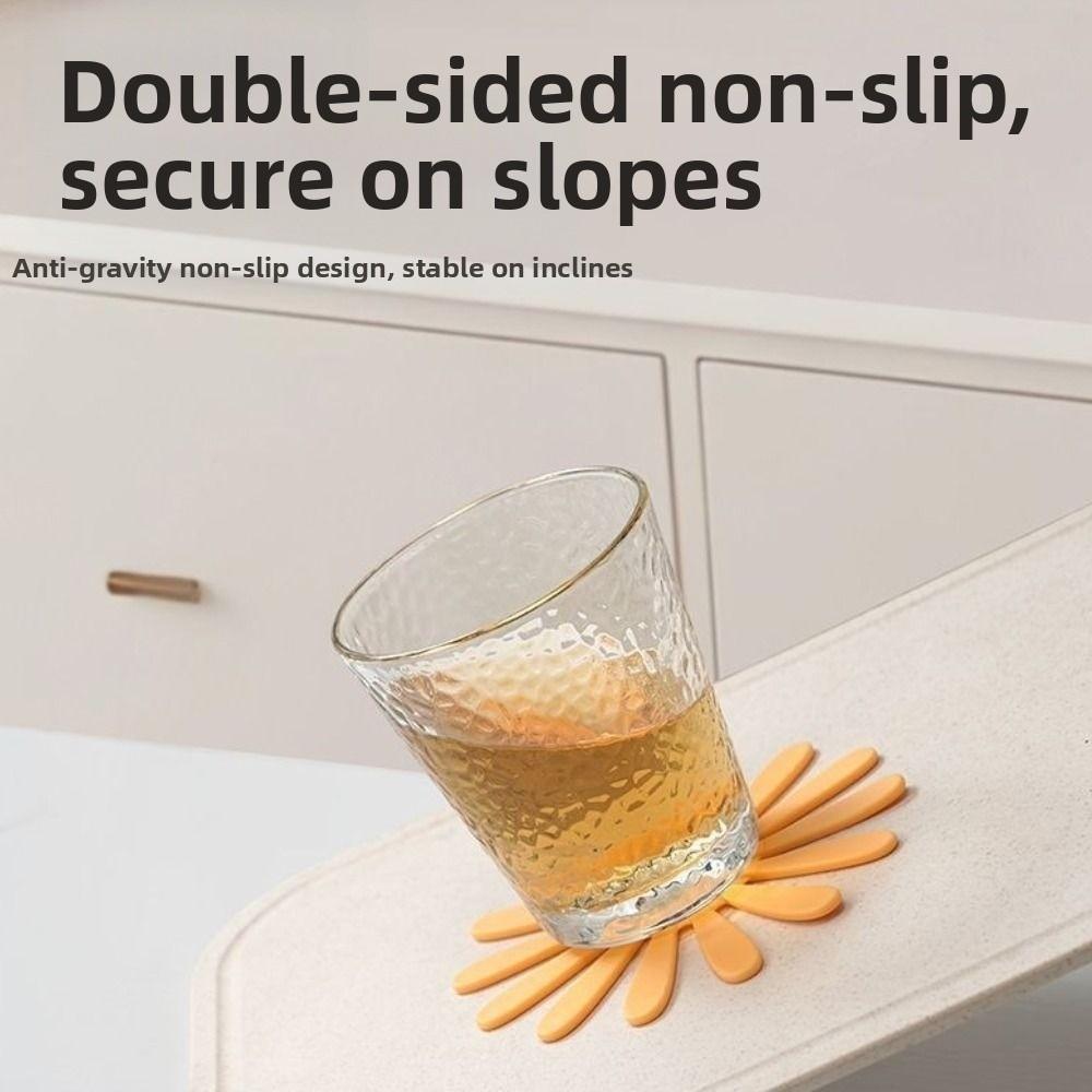 Creative Tree Shape Table Mat Heat Resistant Daisies Coaster Hot Dishes Trivets  Kitchen Trivets