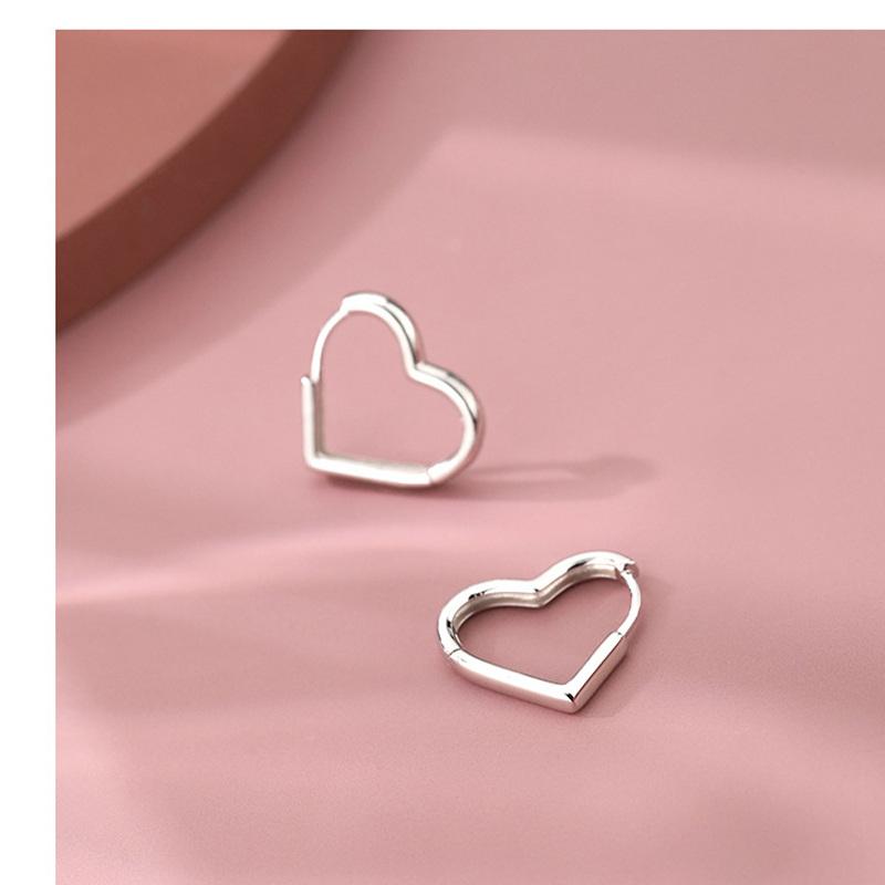 Piercing Heart Stud Earrings For Women Femme Wedding Party Femme Pendientes Brincos Fashion Jewelry