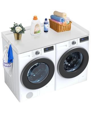 Washer Dryer Countertop, 54" X 27" Wooden Washer and Dryer Countertop