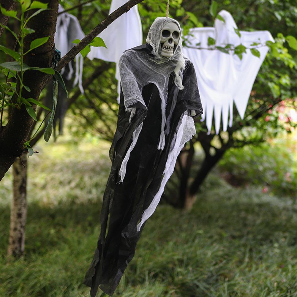 Halloween Horror Skull Hanging Decoration Ghost Outdoor Haunted House Scary Pendant Props Trick Favors Halloween Decoration