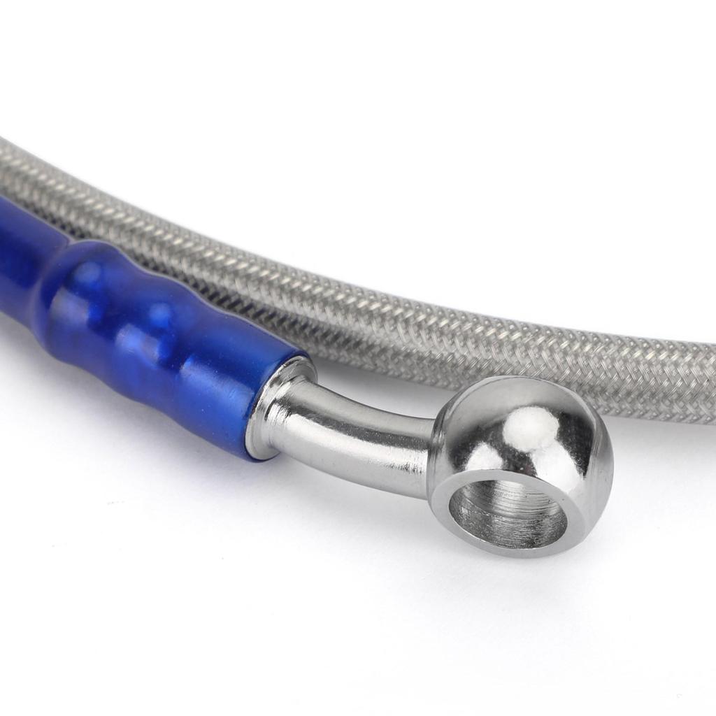 110cm/43" M10 Brake Oil Hose Line Banjo Fitting Stainless Steel End