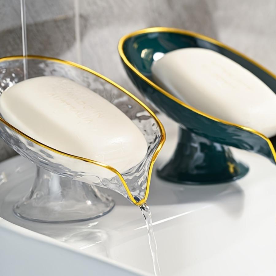 Oval Soap Dish with Drainage Hole, a Soap Box Bathroom Accessory for Soap Containers, Countertop Storage, And Organization In The Bathroom