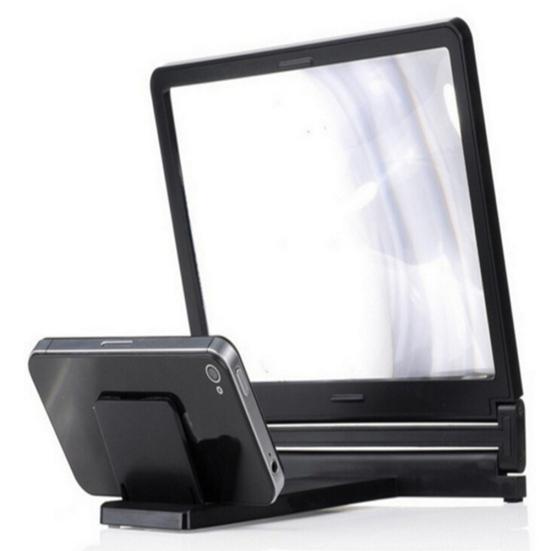 Folding 3D Mobile Enlarge Magnifier High Phone Screen Clarity Video Amplifier Stand Holder