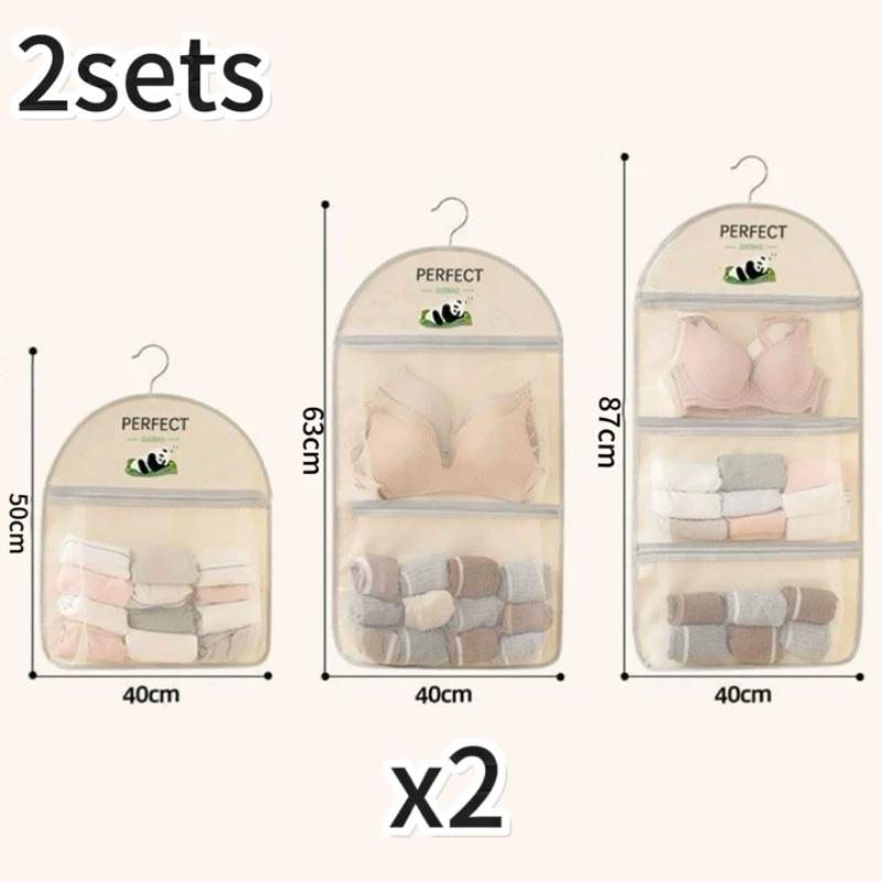 Aufbewahrungsnetz mit großer Kapazität, Schlafsaalschrank, Hängebeutel für Socken und Unterwäsche, Mehrschichtige atmungsaktive Netztasche, Tür-Aufbewahrungstaschen