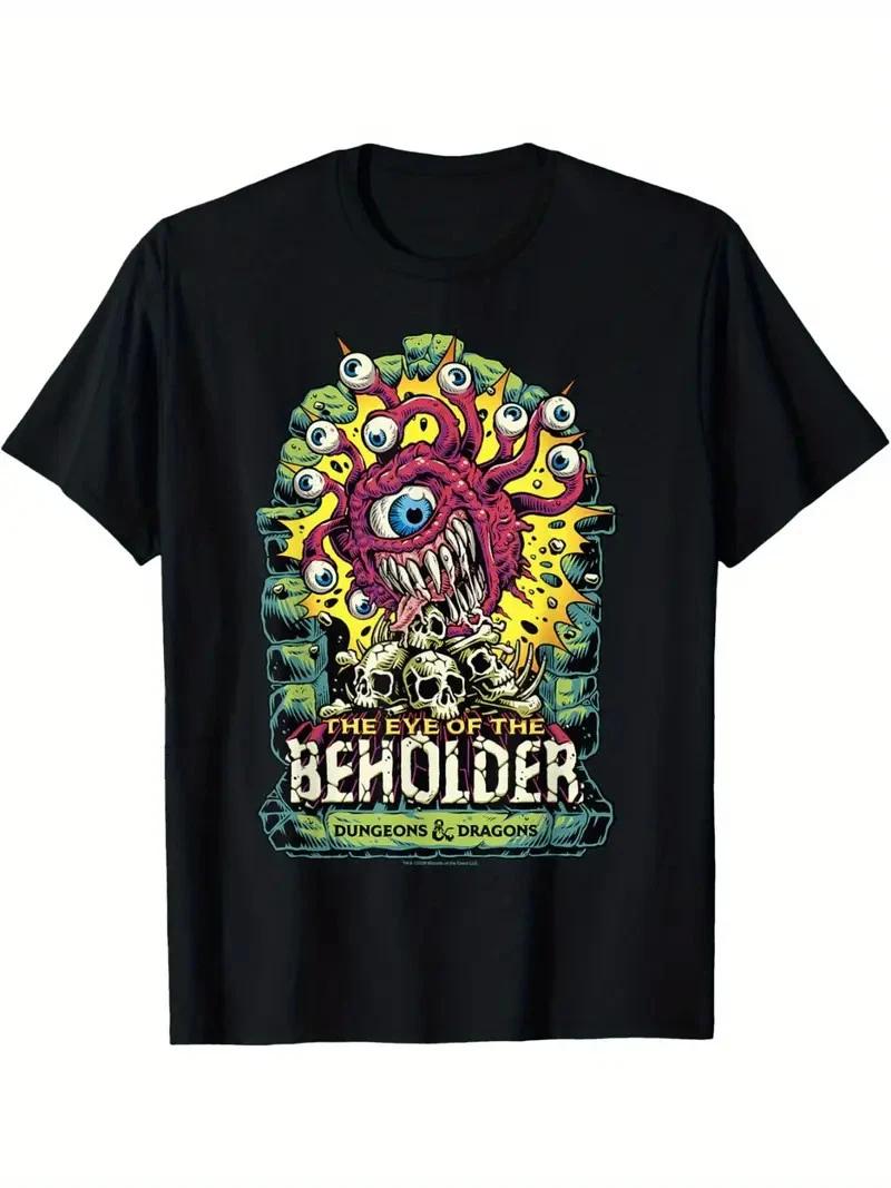 

[Adventure Time Tee] Men s Casual Adventure Time Black T-Shirt | Short Sleeve Cr 3XL