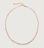 Natural Gemstone Bead Necklaces 925 Sterling Silver Boho Necklace Gold Plated Bohemian Jewelry Women
