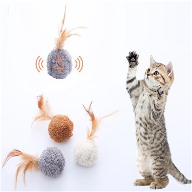 Fluffy Feather Interactive Cat Toy Wholesale Factory Stock Ideal For Play And Chase Available In Multiple Colors