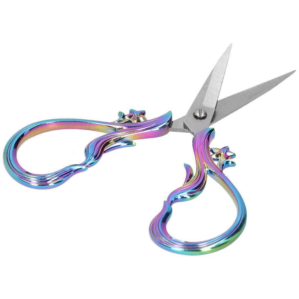 Retro Scissor Stainless Steel Craft Embroidery DIY Needle Art Work Sewing SuppliesMulticolor