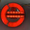 1Pcs  Waterproof Round Rear Truck Tail Light Universal for 12V 24V Vehicles