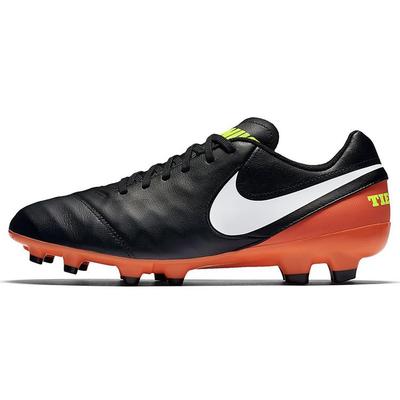 Tiempo Genio 2 Scarpe da Calcio Uomo Basse Nero/Arancione/Giallo Fluo 819213-018