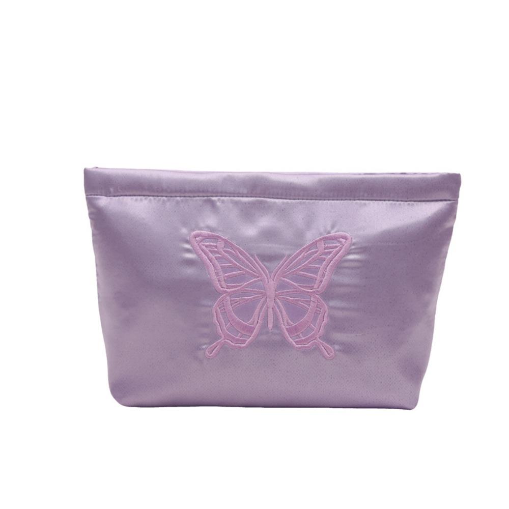 Large Capacity Women Clutch Bag Embroidered Party Banquet Bag Butterfly Cosmetic Bag  Travel