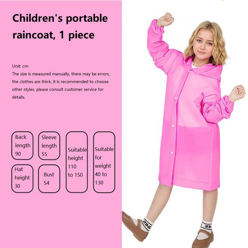Regenmantel Wasserdichter Regenmantel Wasserdichter Poncho Baby-Regenmantel für Jungen Mädchen Gelber Regenmantel XYJ02
