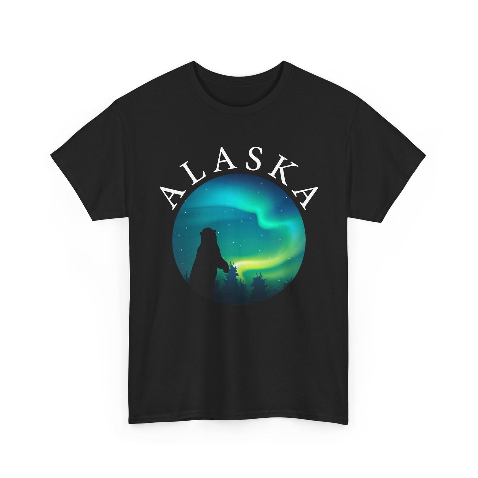 Bear Alaska Shirt, Alaskan Wildlife Nature Animals Lovers Men T-Shirt S
