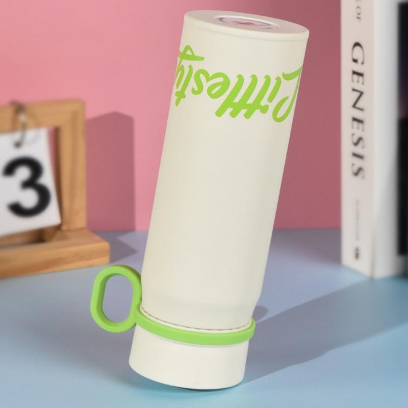 340ml Thermo Bottle Stainless Steel small Capacity cup Vacuum Flask With Straw Tumbler Cold Hot Drinks Thermos Cup Gym Drinkware