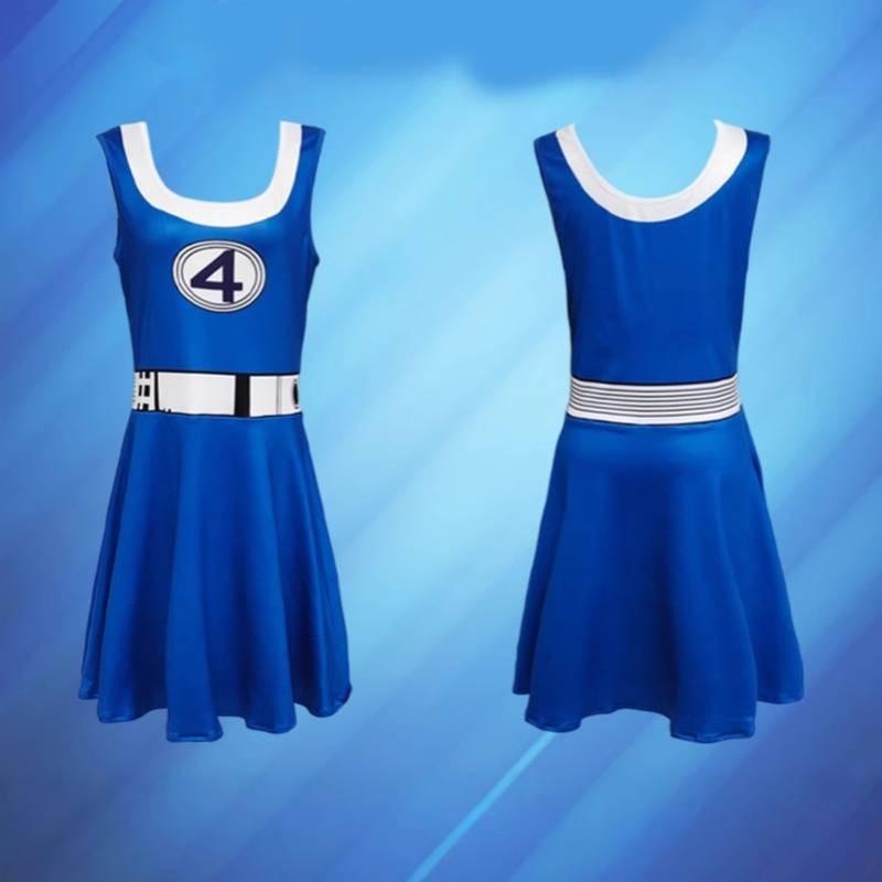 Cosplay Four Fantastic Costume Cartoon Jumpsuit Halloween Party Fashion Gift