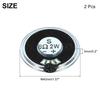 Uxcell 2pcs 2W 8ohm Mini Speakers Metal Shell Round Internal Micro Magnet Speakers Mini Speakers DVD EVD Multimedia Mobile Portable Advertising