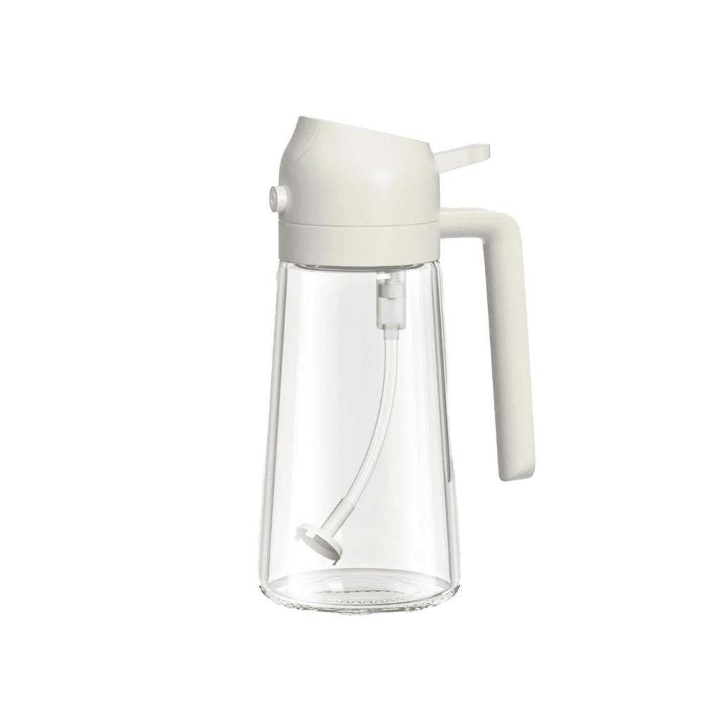 Glass Oil Sprayer Bottle with Handle and Pump Spray Nozzle for Kitchen Use Suitable for Cooking and Salad Dressing Application
