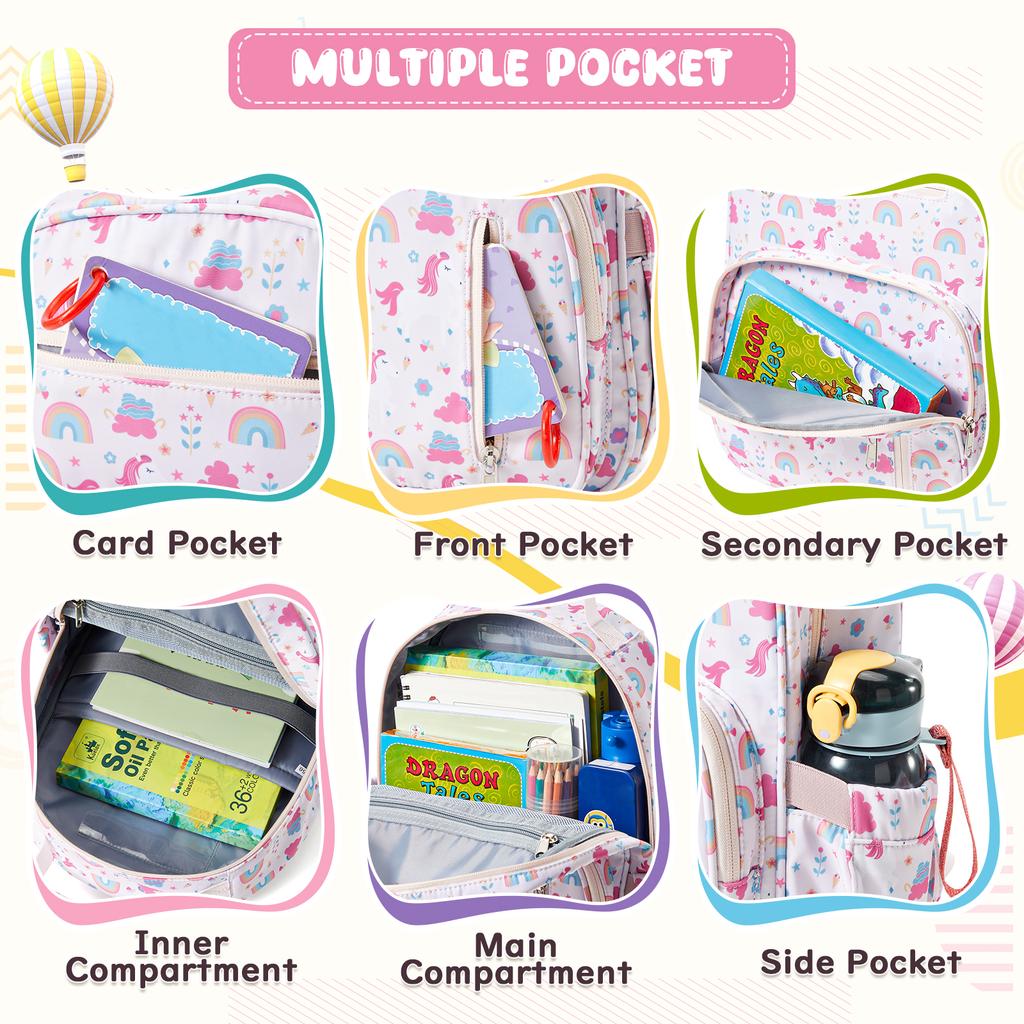 Kids Backpack For Boys&Girls Bookbags Preschool Backpack Toddler Daycare School Bag Elementary Kindergarten Lightweight